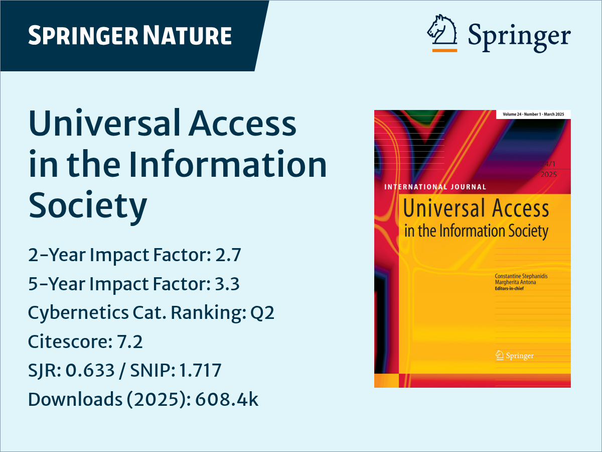 Universal Access in the Information Society Journal